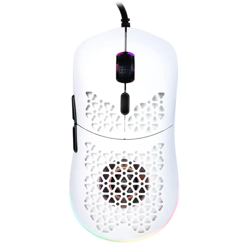 Mouse Gamer Onikuma Cw911 Óptico, Rgb, Ventilación, Blanco-2