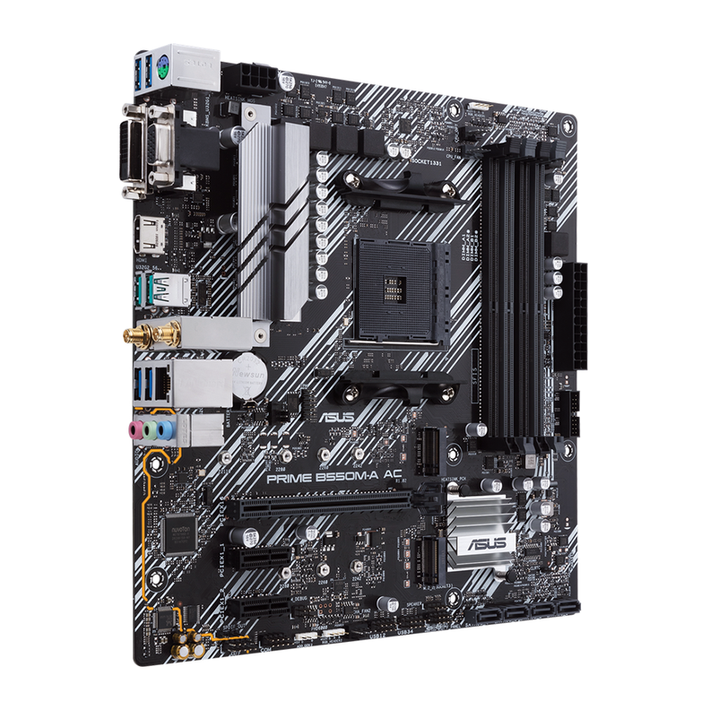 Placa Madre Asus Prime B550M-A AC, Socket AM4, DDR4 2133/4600MHz, Ryzen-1