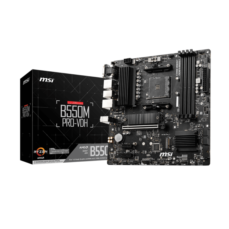 Placa Madre MSI B550M PRO-VDH Socket AM4, 4xDDR4 mATX, Ryzen-0