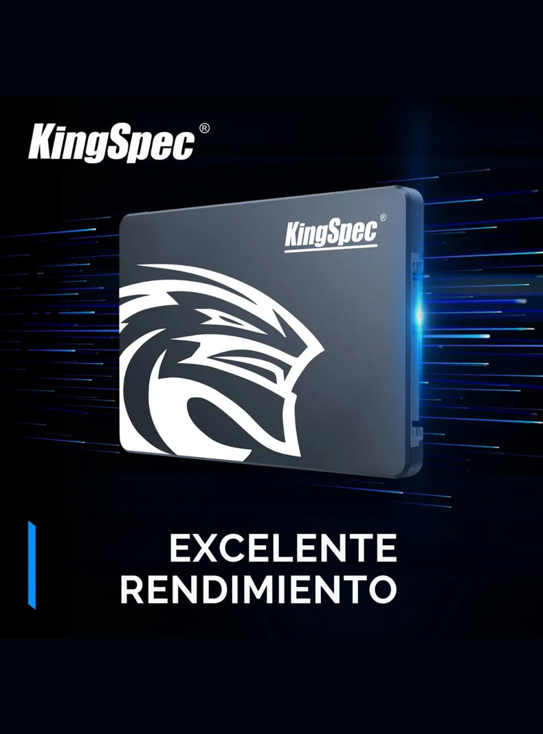 Unidad SSD KingSpec P3 1TB, 2.5 SATA III, 3D NAND, 580 MB/s Oem