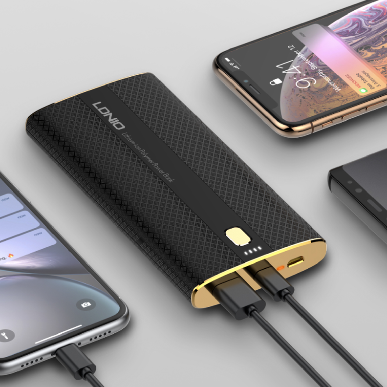 Cargador Portátil LDNIO PQ1010 (10.000mAh + QC3.0 carga rápida)-5