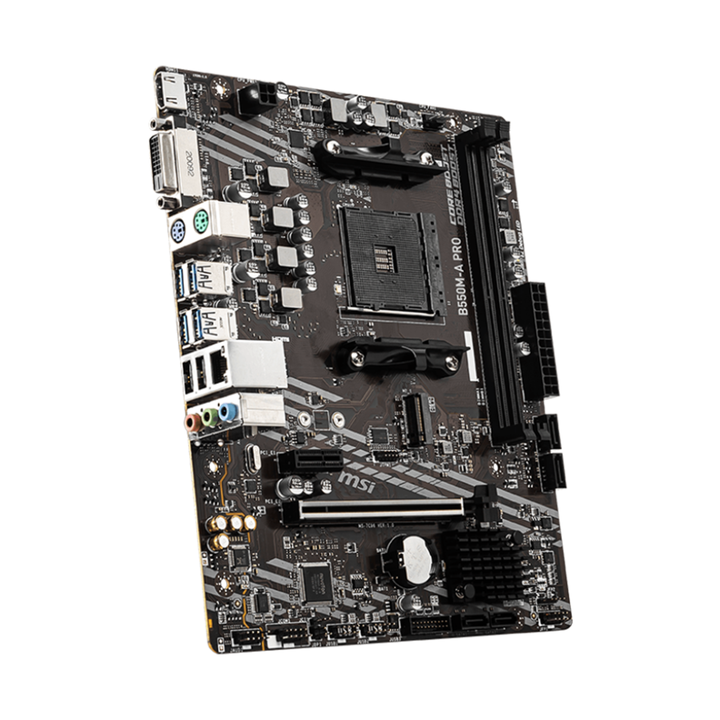 Placa Madre MSI B550M-A PRO, AM4, DDR4,, M2, Micro-ATX-0