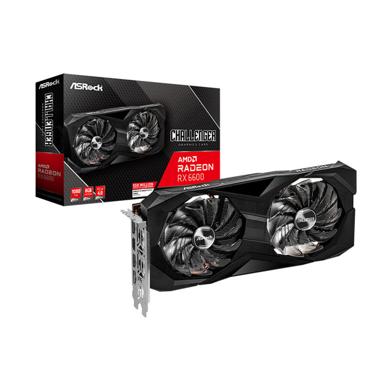 Tarjeta de Video ASRock Radeon Challenger RX 6600 8GB GDDR6-0