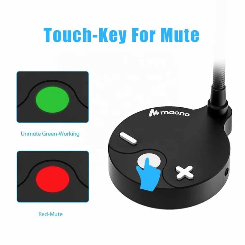 Micrófono de sobremesa MAONO AU-GM10, USB, Flexible-5