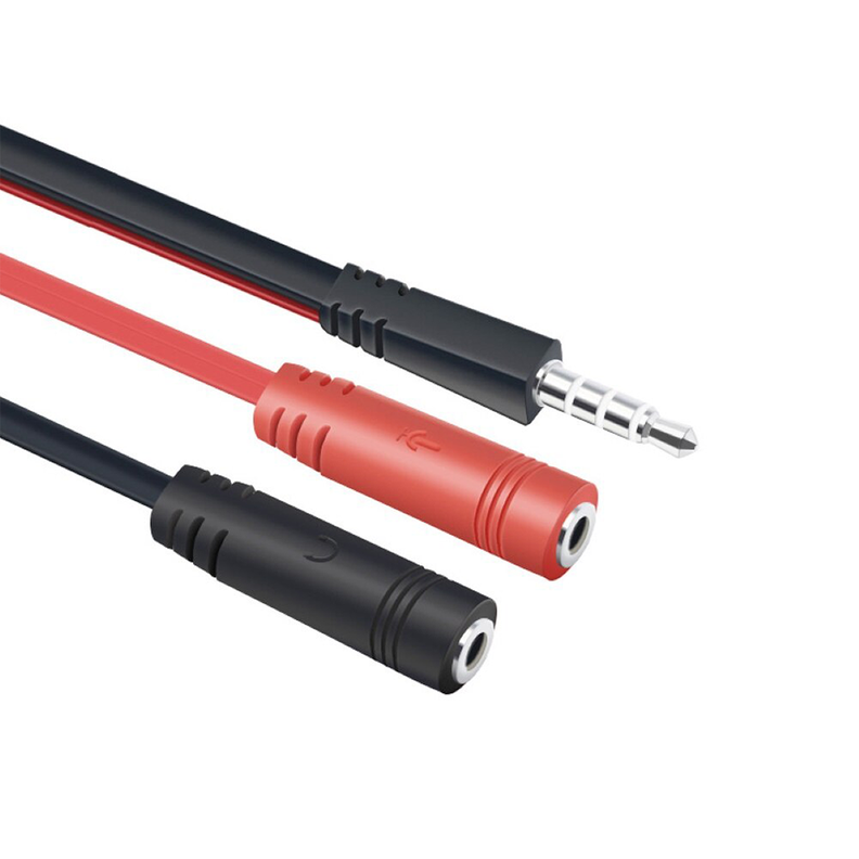 Cable divisor de audio y micrófono – entrada plug 3.5mm-1