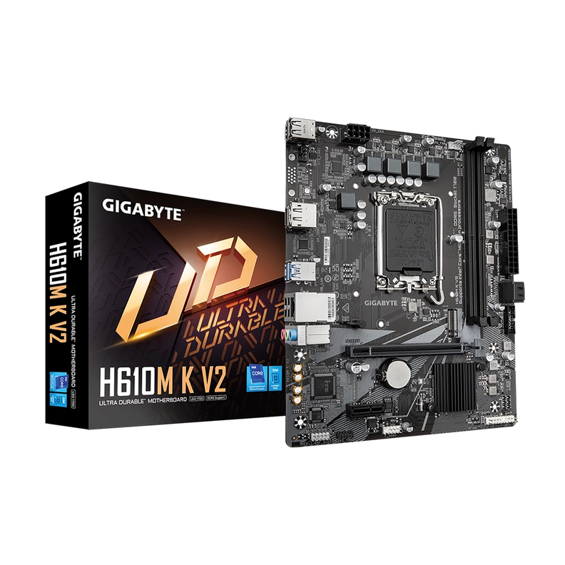 Placa Madre Gigabyte H610M K V2, Intel H610, LGA 1700, DDR5-0