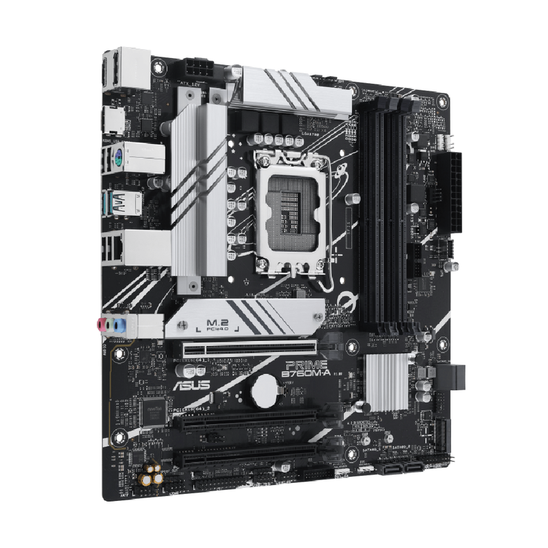 Placa Madre Asus PRIME B760M-A-CSM LGA 1700 DDR5, mATX, Aura Sync-2