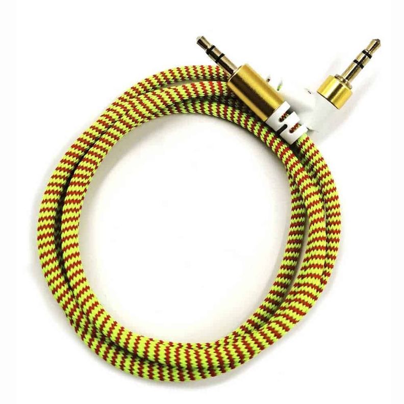 Cable Dblue auxiliar, 3.5mm a 3.5mm, plug a plug, 1m-1