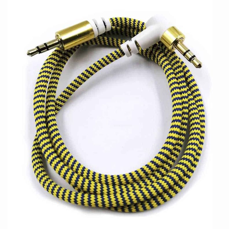 Cable Dblue auxiliar, 3.5mm a 3.5mm, plug a plug, 1m-3