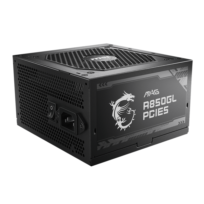 Fuente de Poder MSI MAG A850GL PCIE5 850W, Modular, 80+ Gold-0