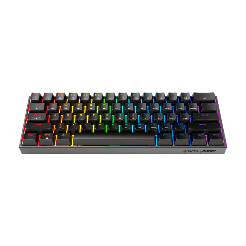Teclado Mecánico al 60% Fantech MAXFIT61 MK857 Black Edition-1