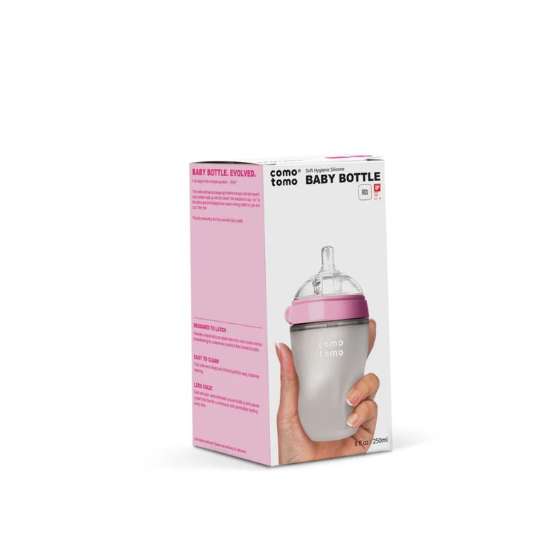Mamadera Comotomo 250 ml - Rosado-0