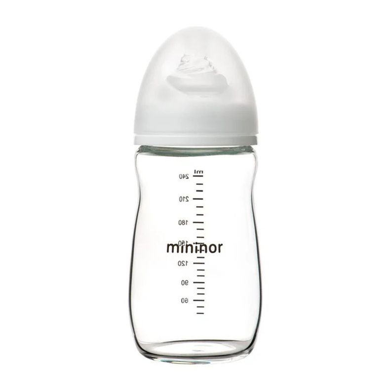 Mamadera de vidrio Mininor 240 ml-0
