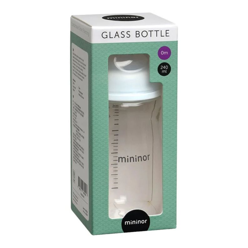 Mamadera de vidrio Mininor 240 ml-1