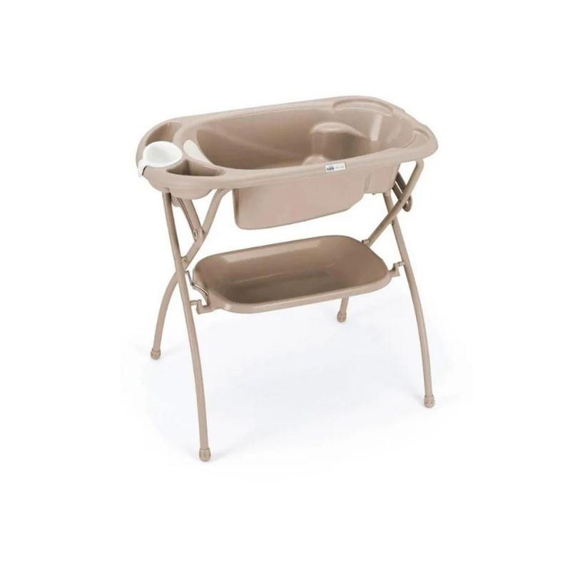 Bañera con soporte plegable Baby Bagno - Beige-0