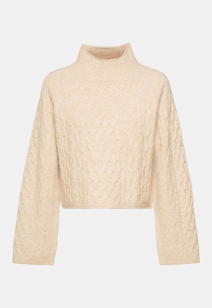 Sweater Corto Trenzado Mujer Esprit 102EE1I310-4