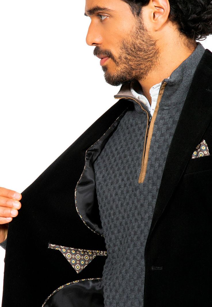 Blazer Casual Negro Guy Laroche