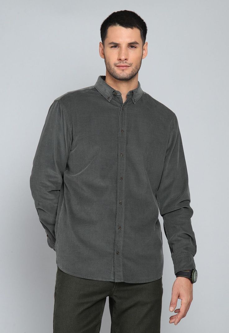 Camisa Cotelé Manga Larga Arrow