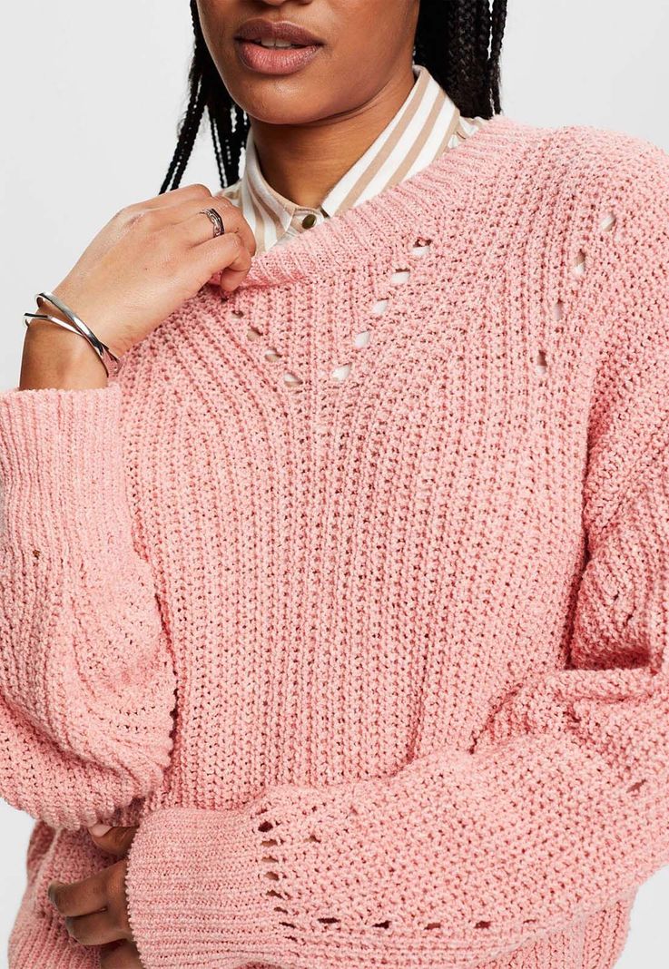Sweater Con Diseño Trenzado Mujer Esprit-3