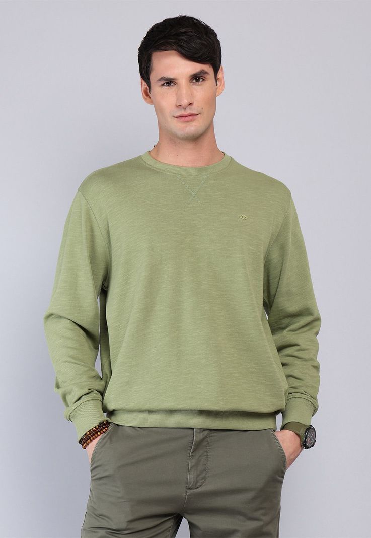 Poleron Cuello Redondo Arrow PL32005VE Verde S