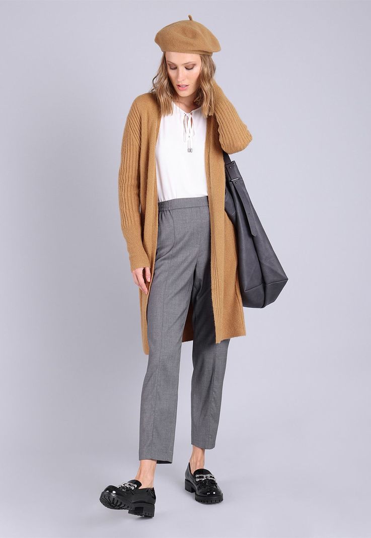 Blusa manga larga con escote abierto Mujer Esprit-4