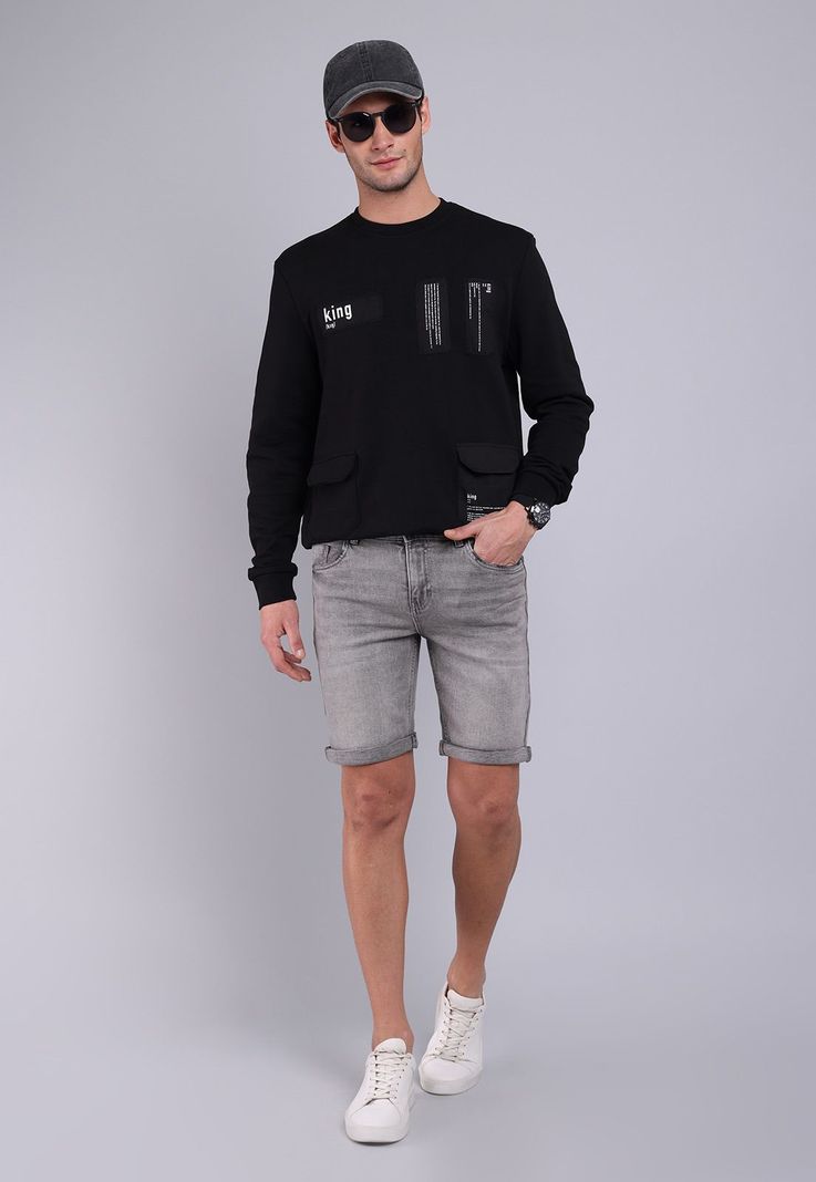 Bermuda Denim Slim Fit Soviet BVSHC90GR-3