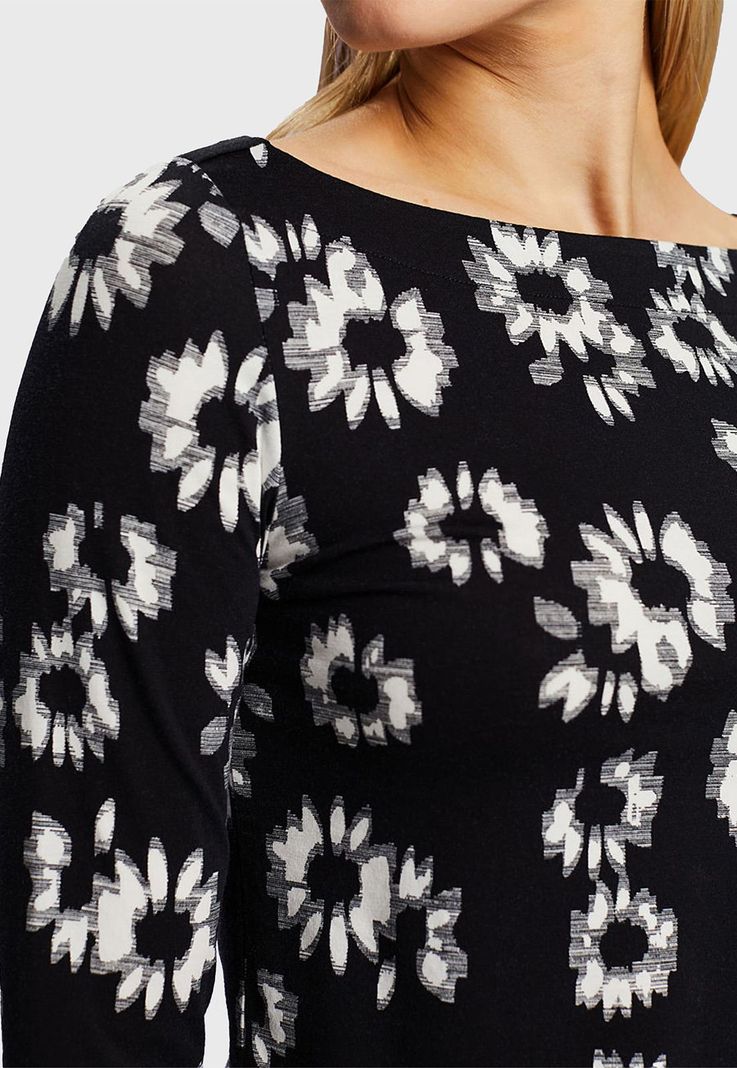 Polera Estampada Manga Larga  Mujer Esprit 014EE1K329-3