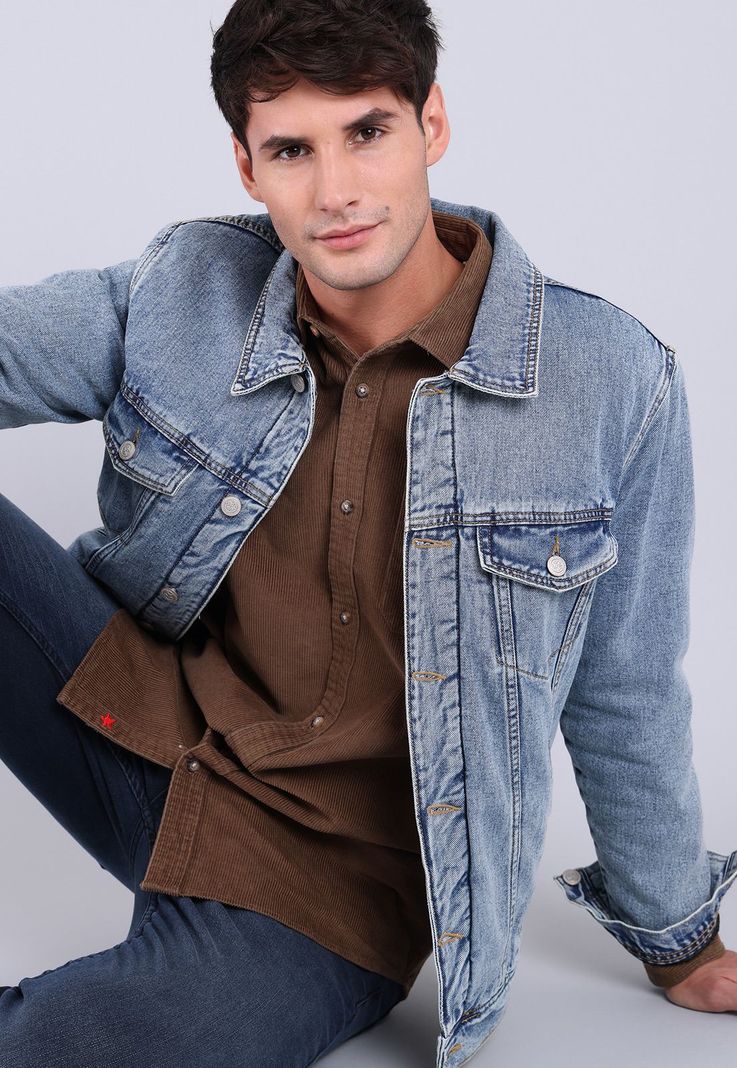 Chaqueta Denim con Sherpa Hombre Soviet-4