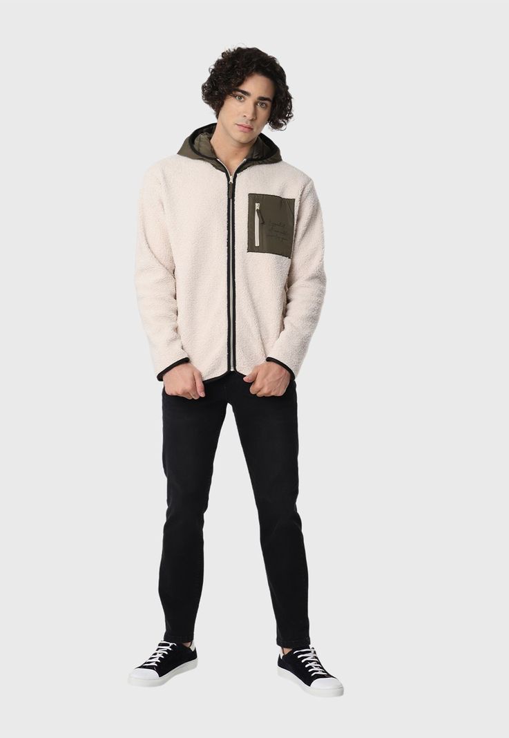 Poleron Con Gorro Full Zipper Guy Laroche-4
