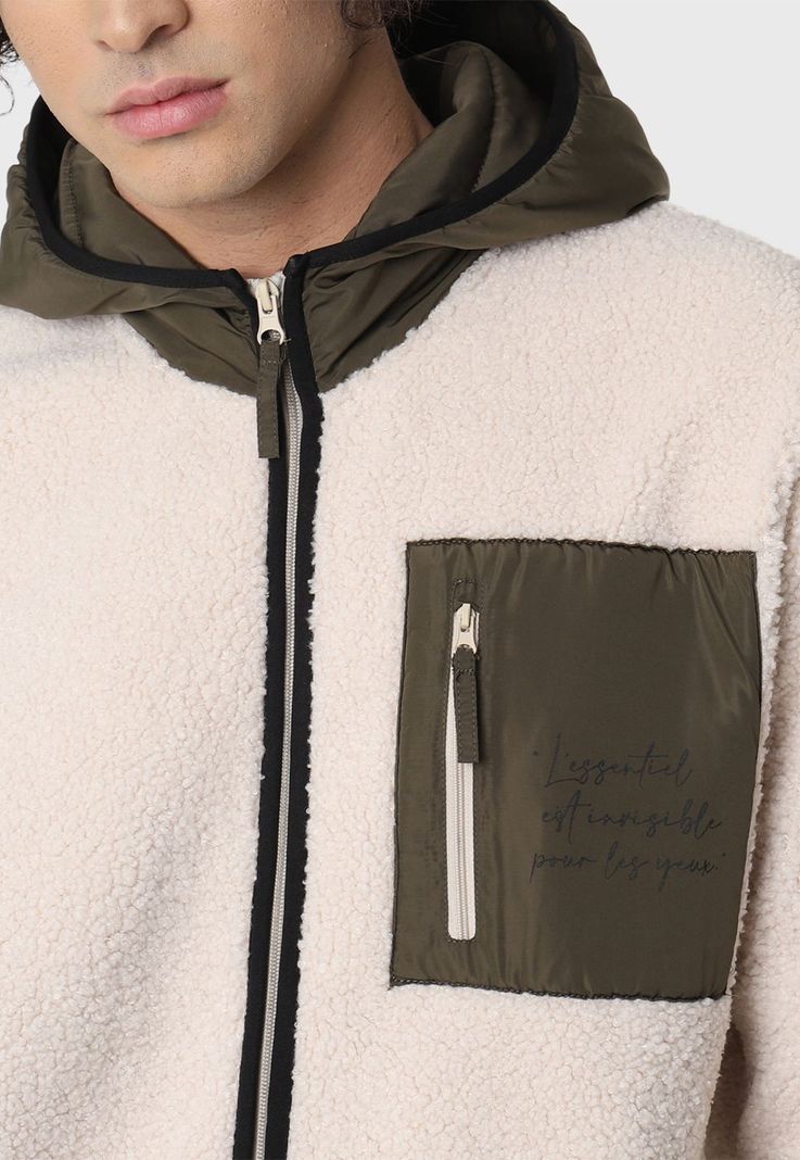 Poleron Con Gorro Full Zipper Guy Laroche-2