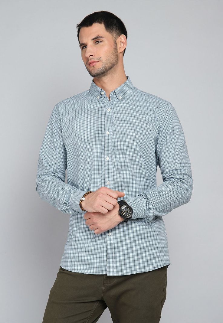 Camisa Cuadros Manga Larga Arrow CM31045VE