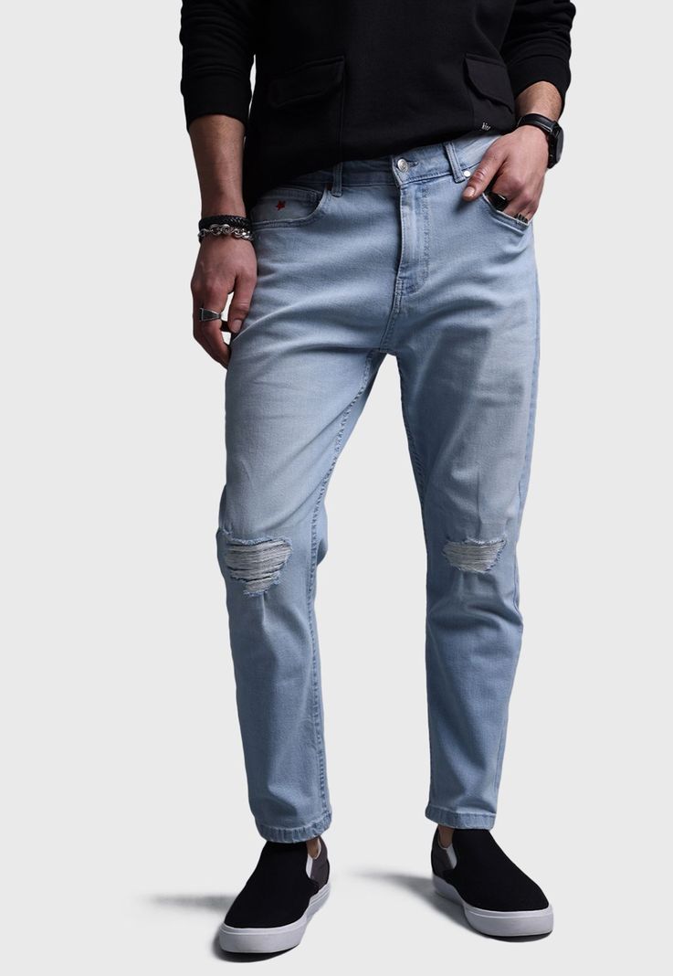 Jeans Slim Cropped Hombre Soviet-0