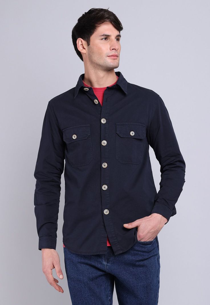 Camisa Lisa Manga Larga Soviet BVSHF26AZ-0