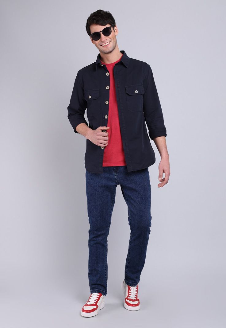 Camisa Lisa Manga Larga Soviet BVSHF26AZ-3
