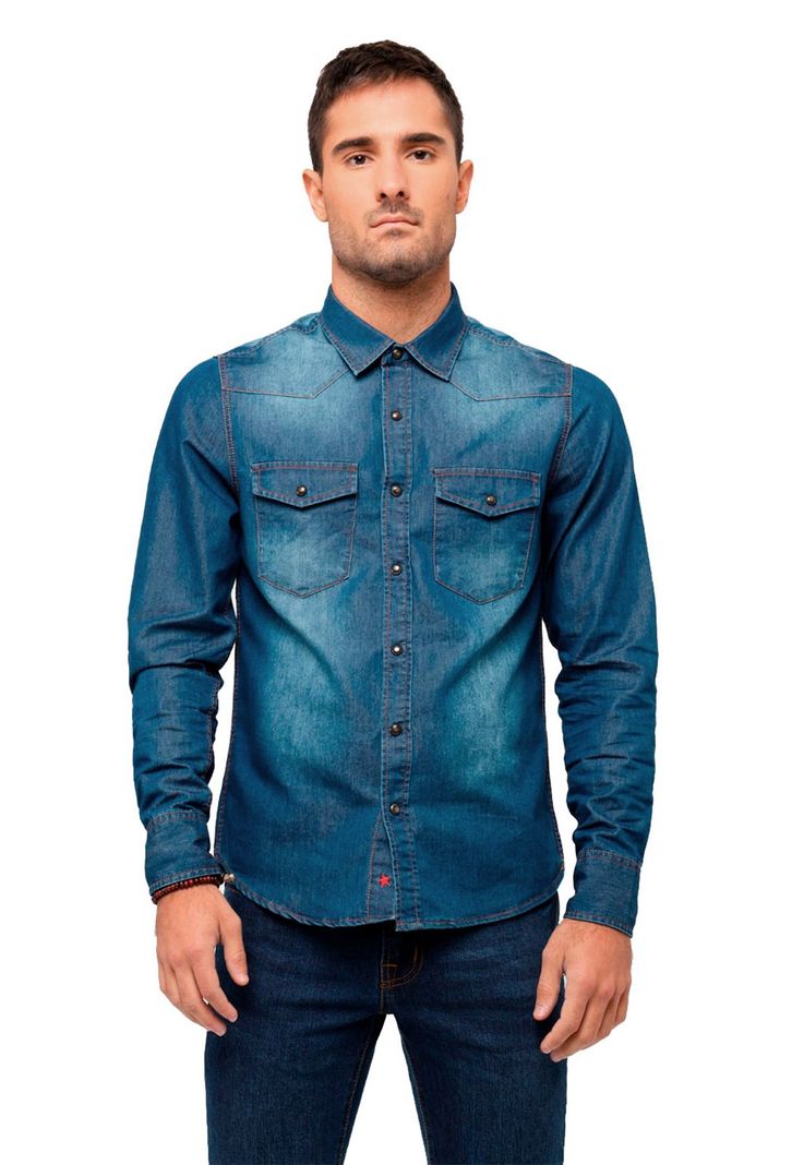 Camisa Azul SVCM01AZ