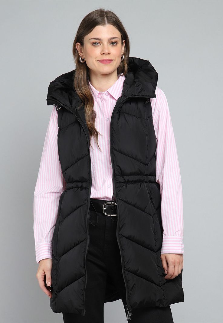 Parka Larga sin Mangas con Capucha Mujer Esprit G000124-0