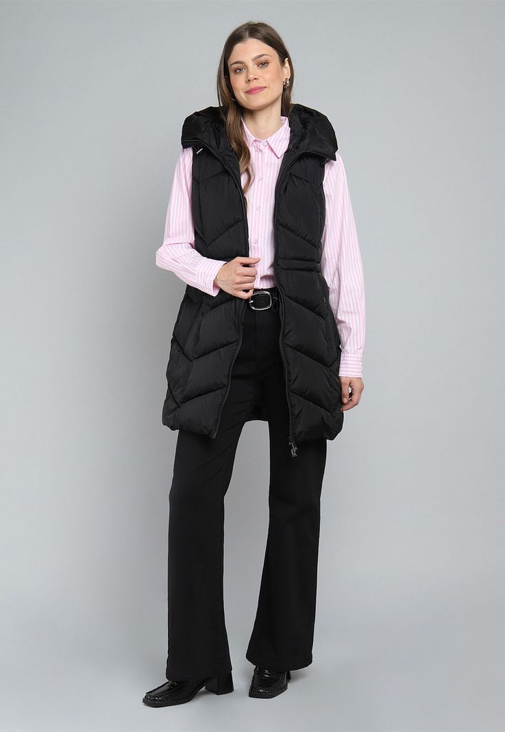 Parka Larga sin Mangas con Capucha Mujer Esprit G000124-3