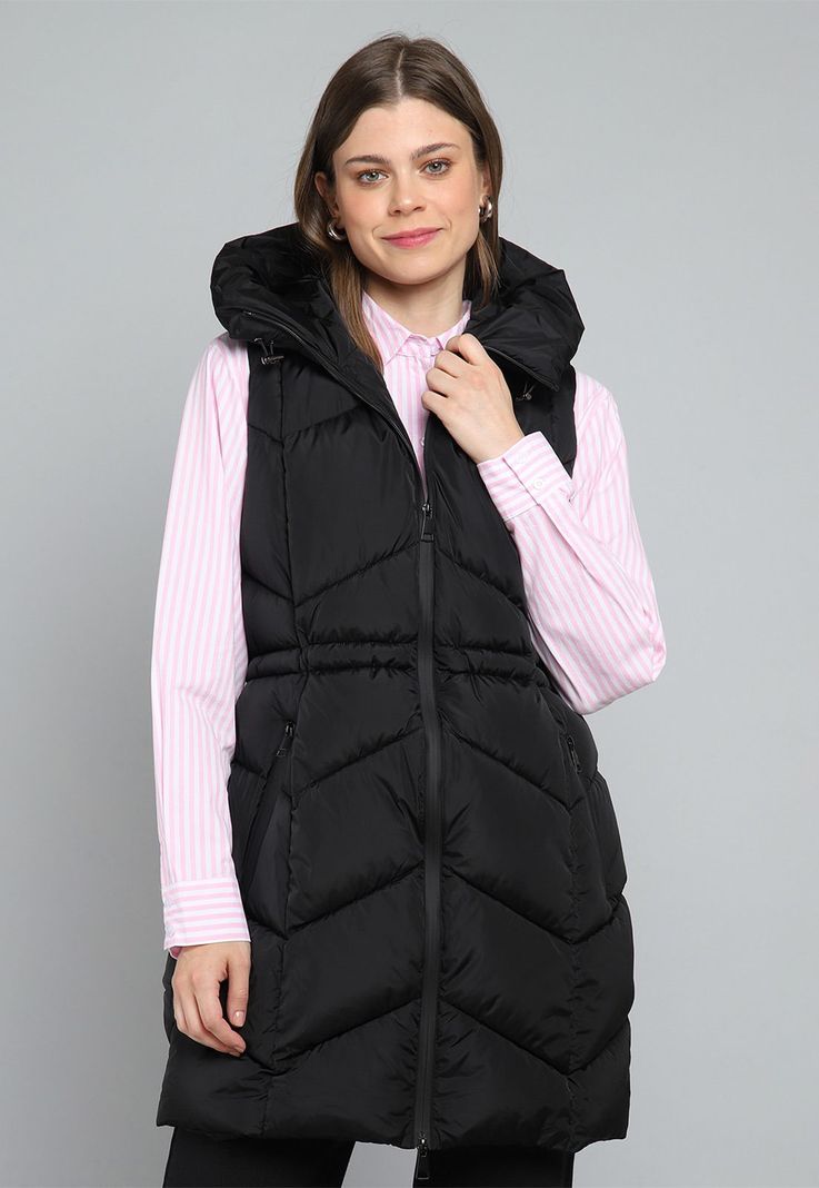 Parka Larga sin Mangas con Capucha Mujer Esprit G000124-5