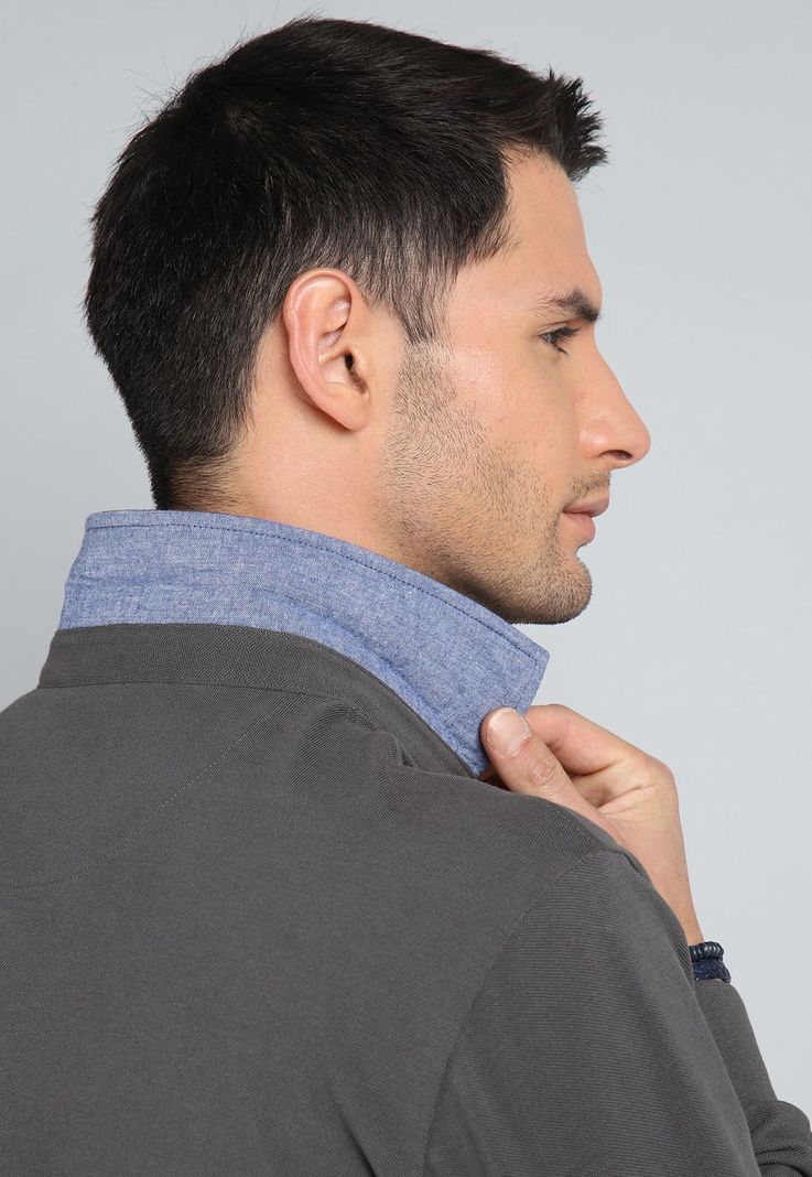 Polera Pique Manga Larga Guy Laroche GLBIK48GR-4