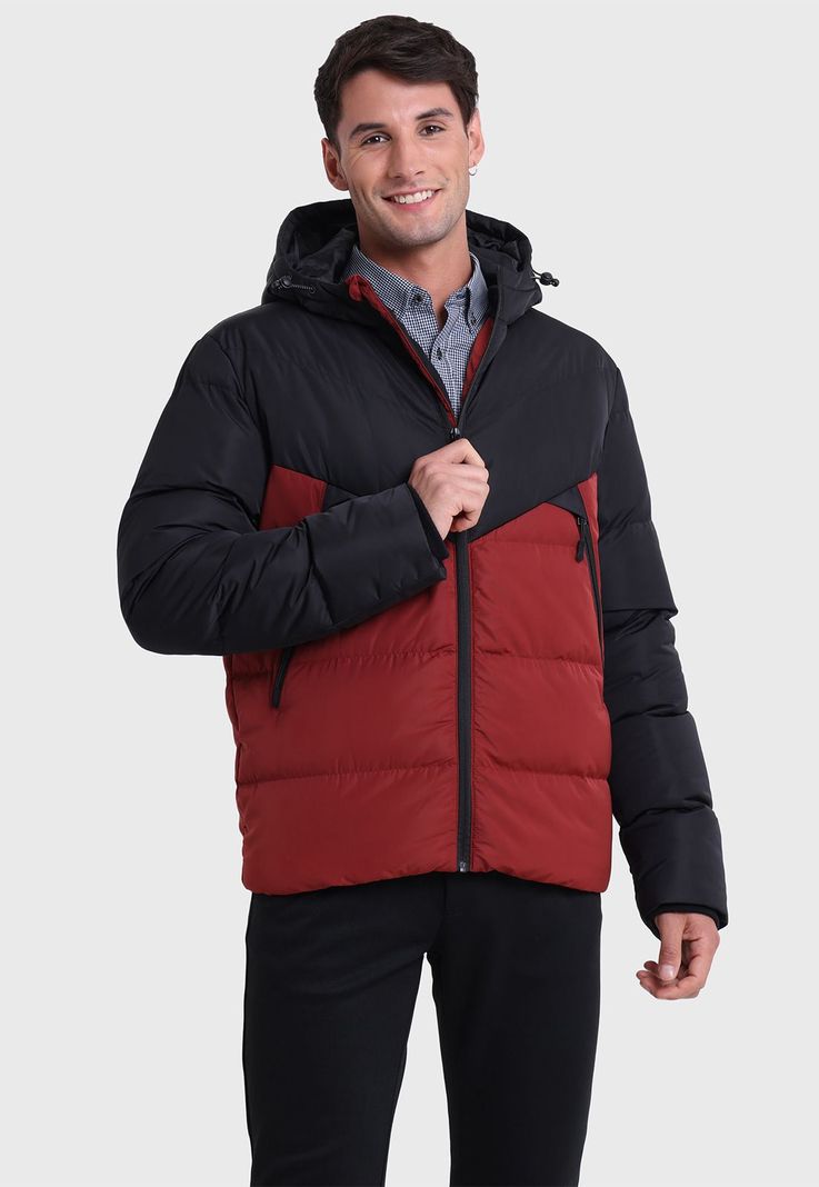 Parka Bicolor Con Capucha Arrow
