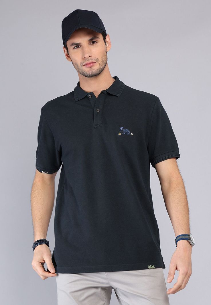 Polera Pique Manga Corta Arrow PO32020NB Azul Marino S