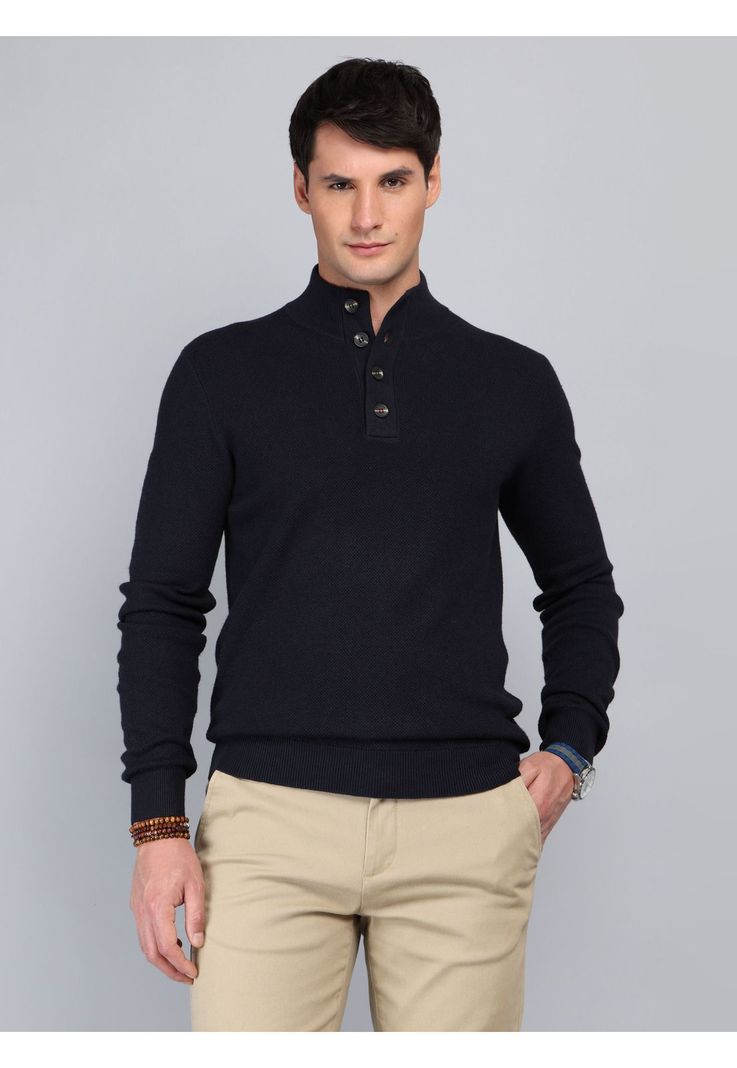 Sweater Cuello Alto Regular fit Azul Marino Arrow SW33009NB S