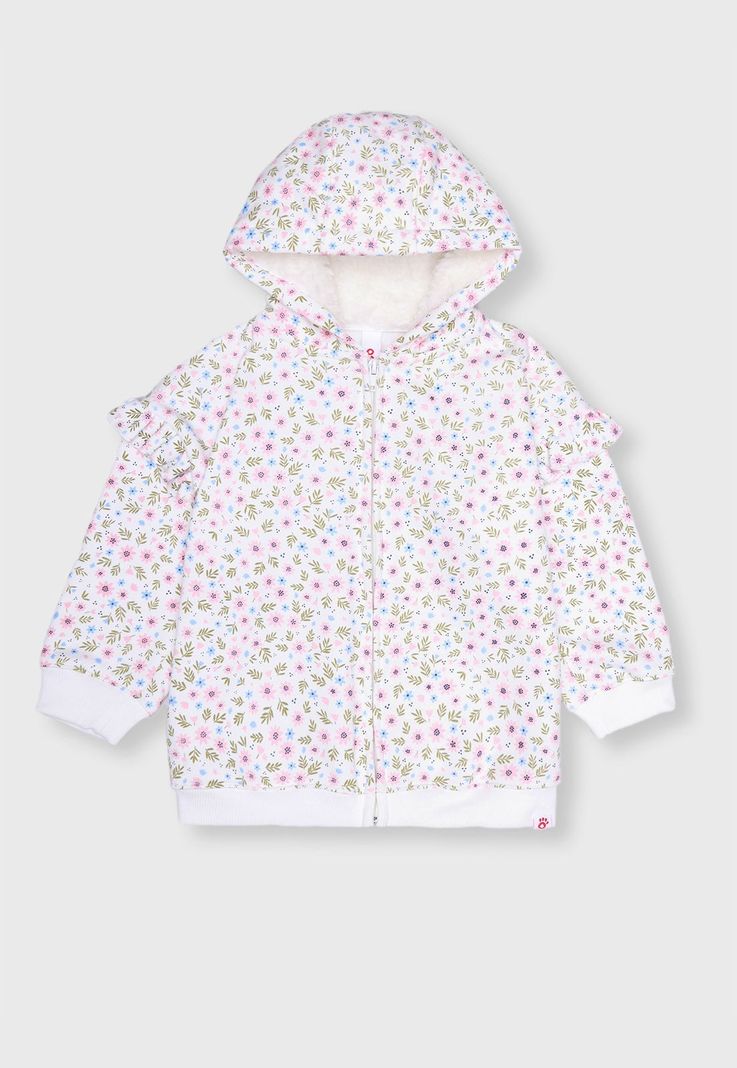 Poleron Estampado Cierre Niña Osito
