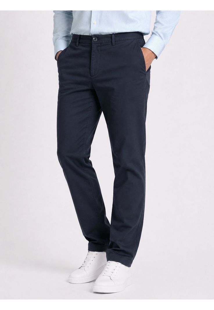 Pantalón Liso Spandex Regular Fit Azul Marino Piero Butti PBDVB03NB
