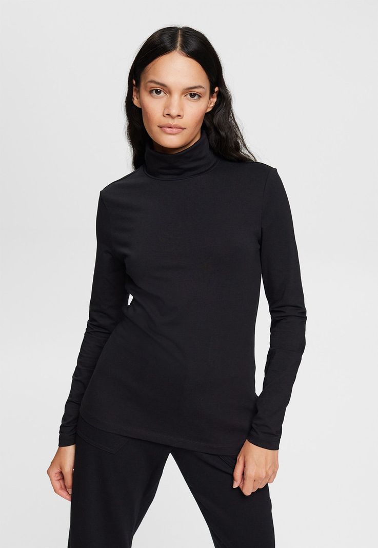 Polera Con Cuello Alto Mujer Esprit-0
