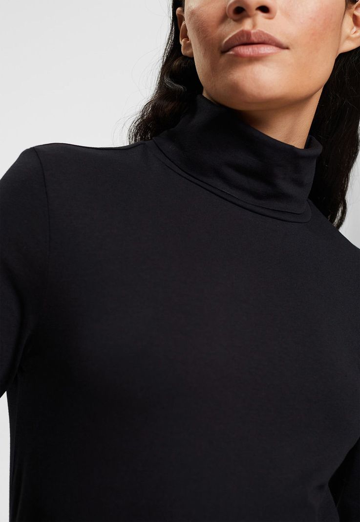 Polera Con Cuello Alto Mujer Esprit-2
