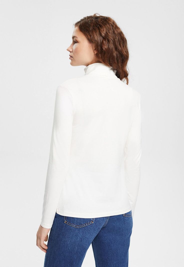 Polera Con Cuello Alto Mujer Esprit-5