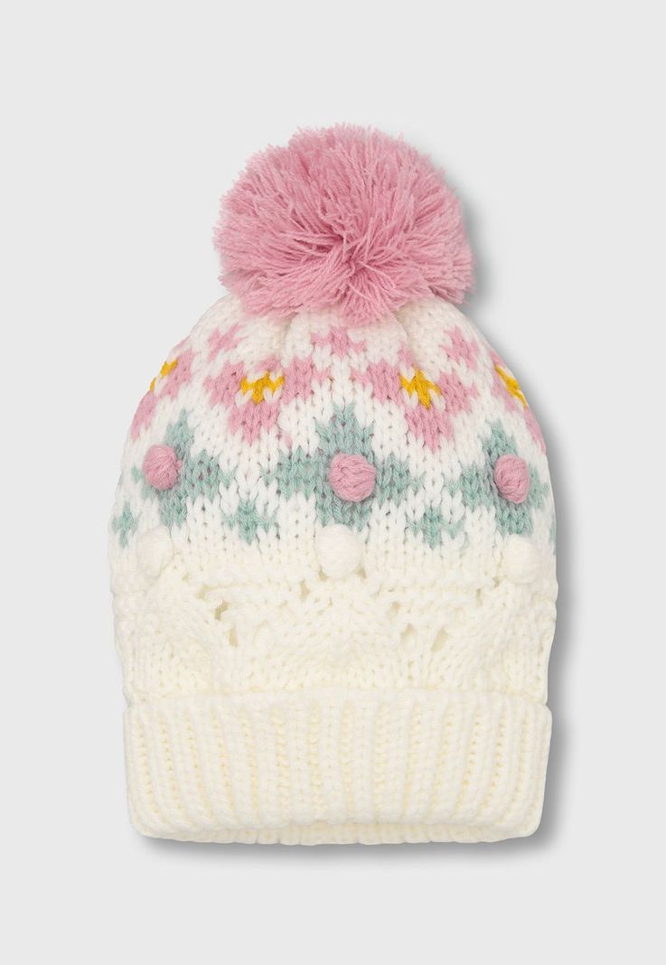 Gorro De Invierno Niña Osito OGOA608CR