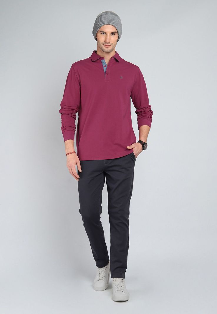 Polera Pique Manga Larga Guy Laroche GLBIK48GU-3