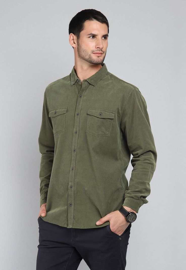 Camisa Cotelé Manga Larga Soviet BISHF04VE-0